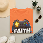 Faith Mode Gamer T-Shirt — Christian Video Game Controller Tee