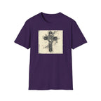 Vintage Microphone Cross T-Shirt — Retro Gospel Music Tee