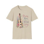 Guitar Floral "Praise Him with Strings" T-Shirt