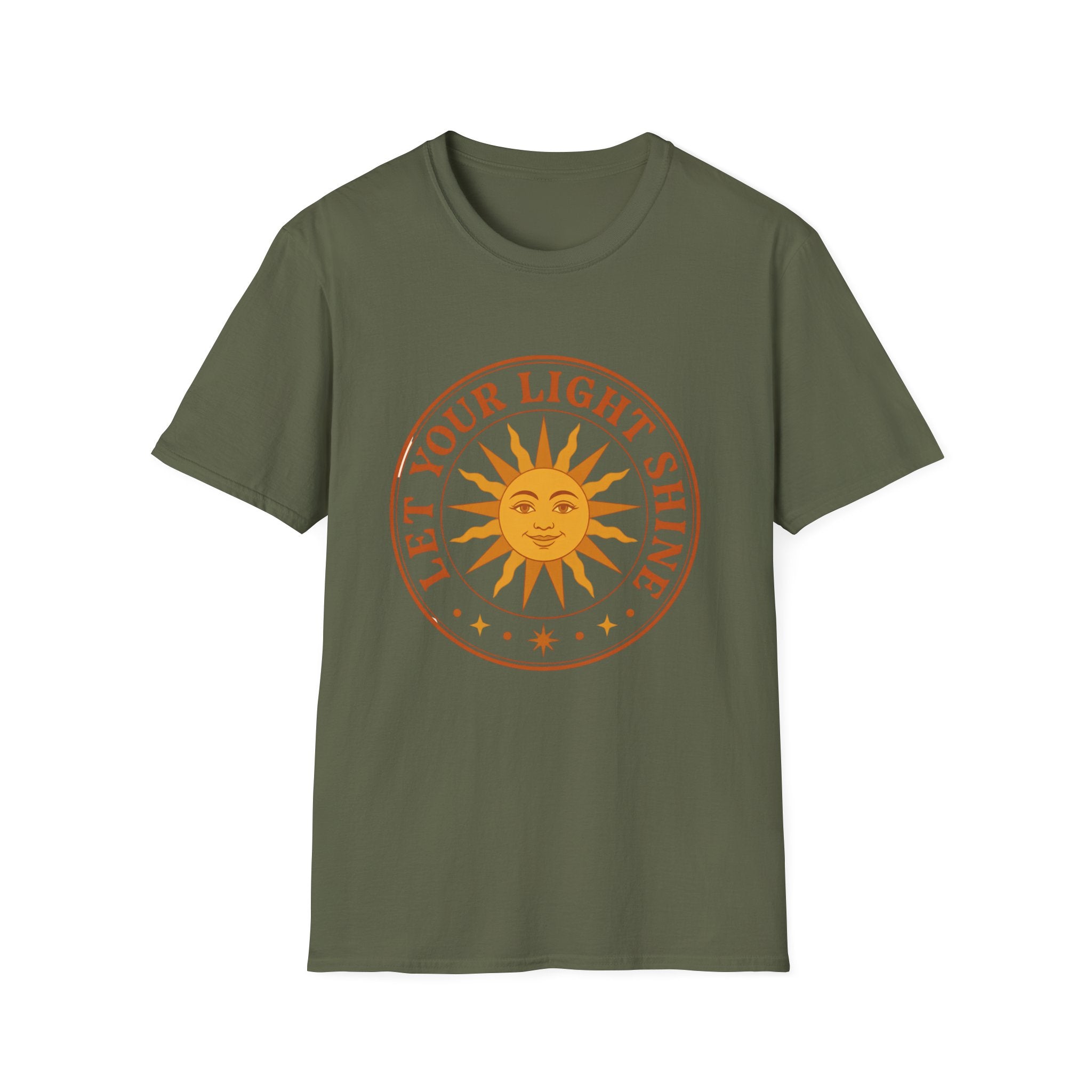 Sunshine Graphic T-Shirt — "Let Your Light Shine" Inspirational Tee