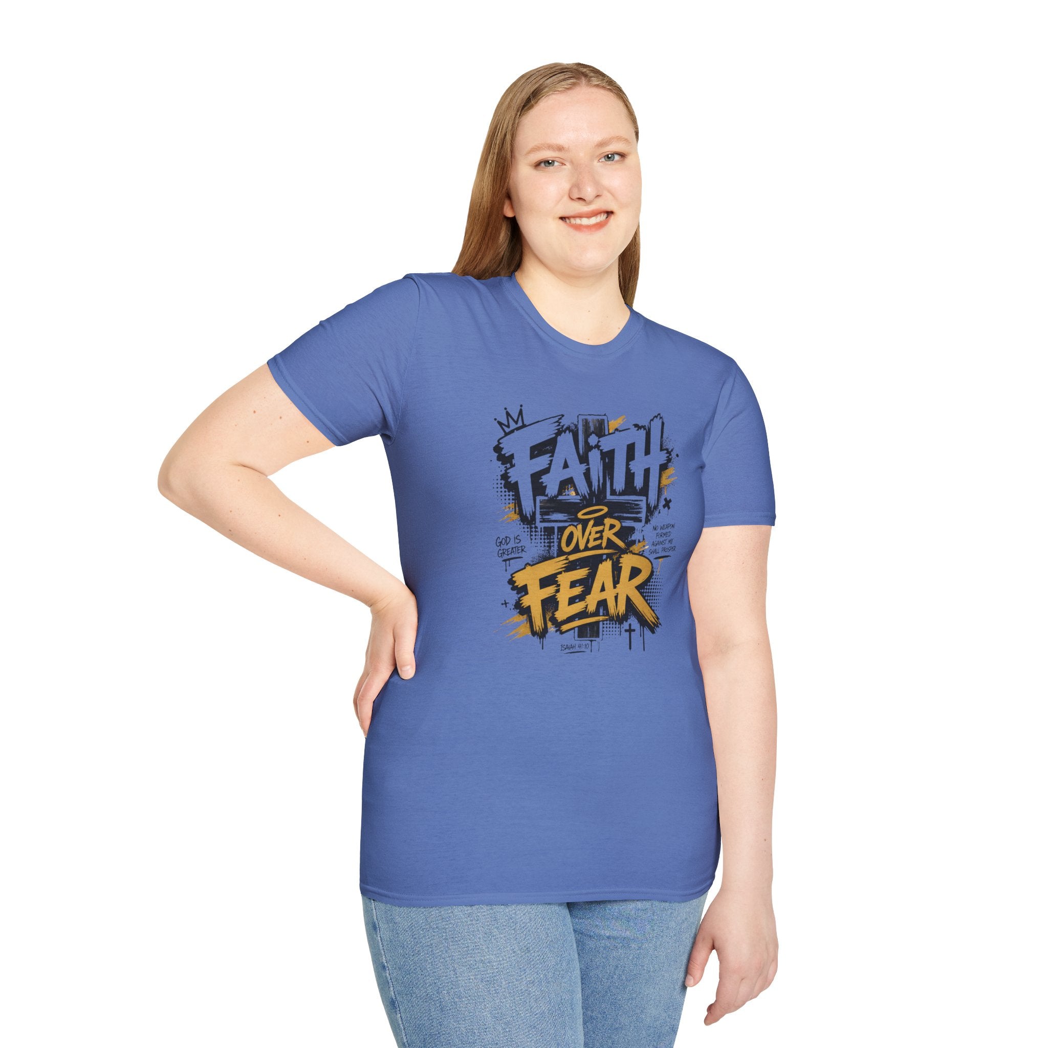 Faith Over Fear T-Shirt — Bold Graffiti Christian Inspirational Tee