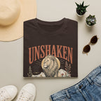 Unshaken Lion T‑Shirt — Vintage Floral Courage Tee