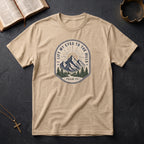 T-Shirt — "I Lift My Eyes to the Hills" Psalm 121 Mountain Graphic Tee