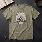 T-Shirt — "I Lift My Eyes to the Hills" Psalm 121 Mountain Graphic Tee