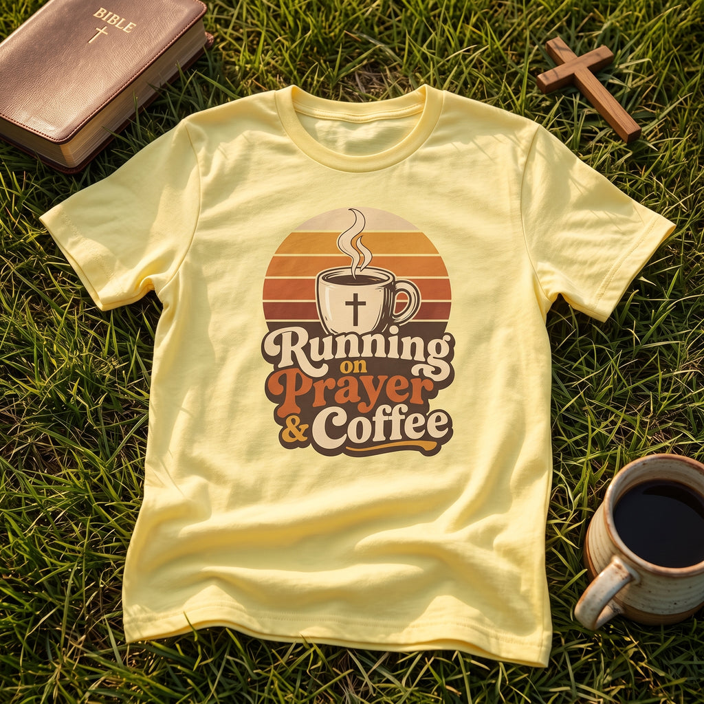 Running on Prayer & Coffee T-Shirt