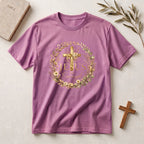 Christian Cross Floral T-Shirt — "Jesus Enough" Inspirational Tee