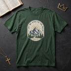 T-Shirt — "I Lift My Eyes to the Hills" Psalm 121 Mountain Graphic Tee