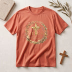 Christian Cross Floral T-Shirt — "Jesus Enough" Inspirational Tee