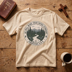 T-Shirt — 'He Will Make Your Paths Straight' Proverbs 3:5-6 Christian Nature Tee