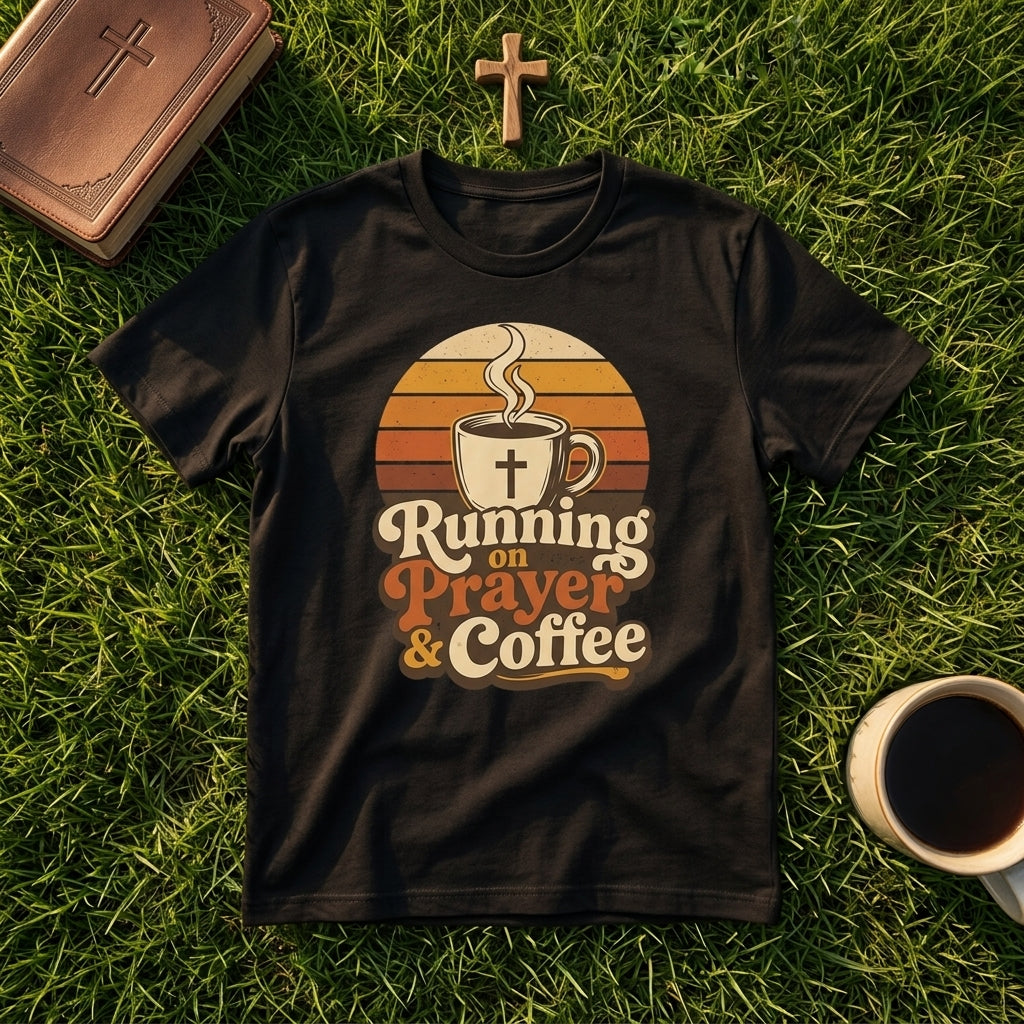 Running on Prayer & Coffee T-Shirt