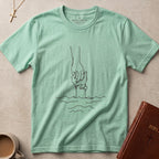 T-Shirt — Minimal Line Art Holding Hands Design