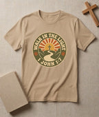Walk in the Light T-Shirt — Christian Sunrise Design (1 John 1:7)