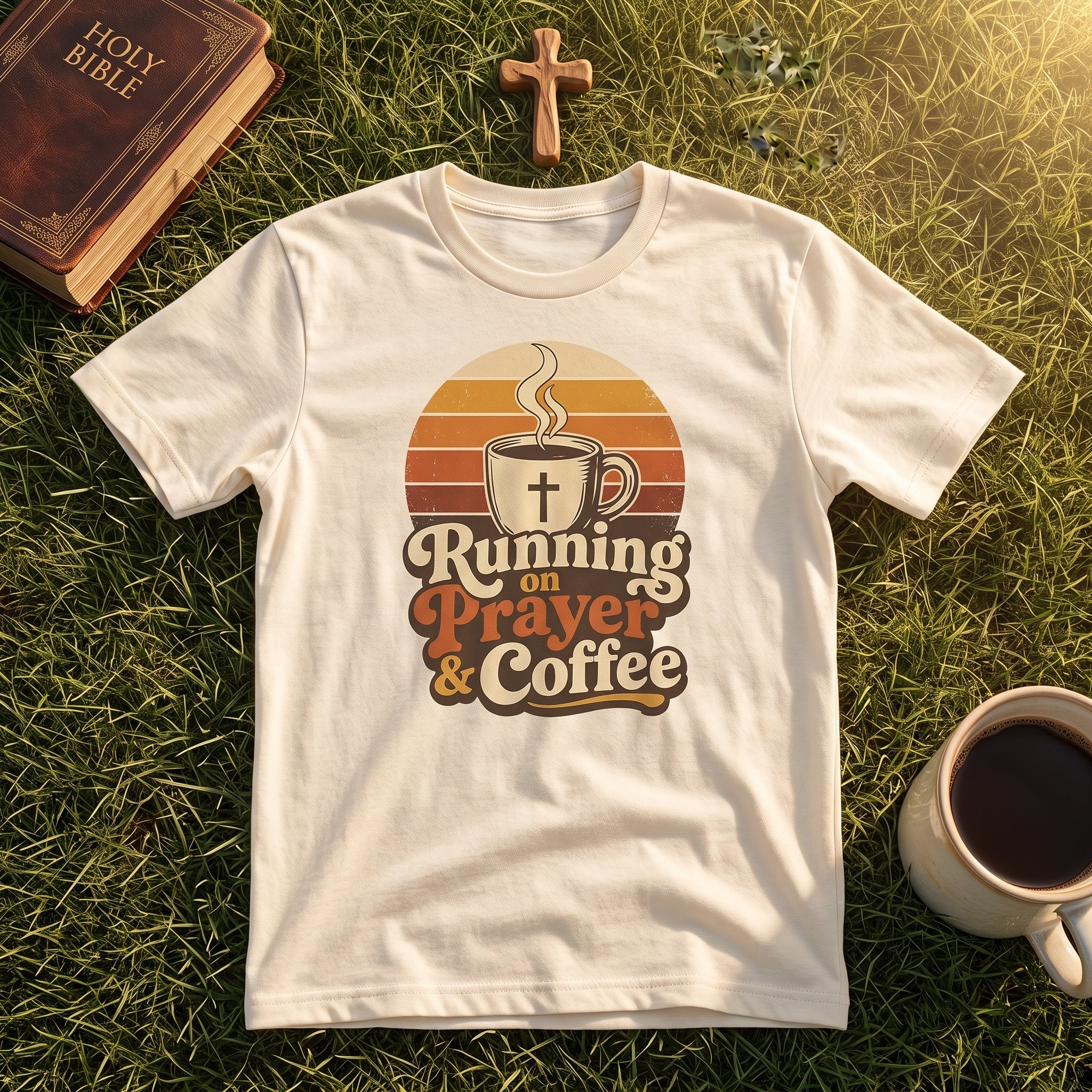 Running on Prayer & Coffee T-Shirt